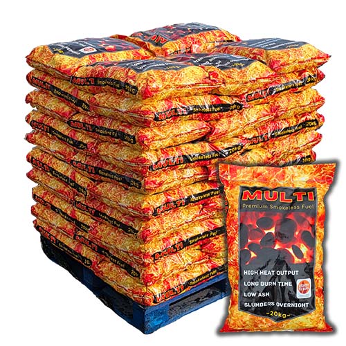 Multi Smokeless Fuel 20kg bags 1000kg pallet